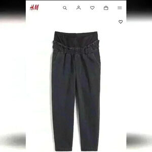 H&M Mama Paper Bag Maternity Jeans - size XS NWT